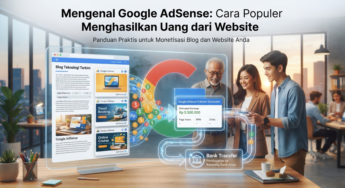 Mengenal Google AdSense: Cara Populer Menghasilkan Uang dari Website