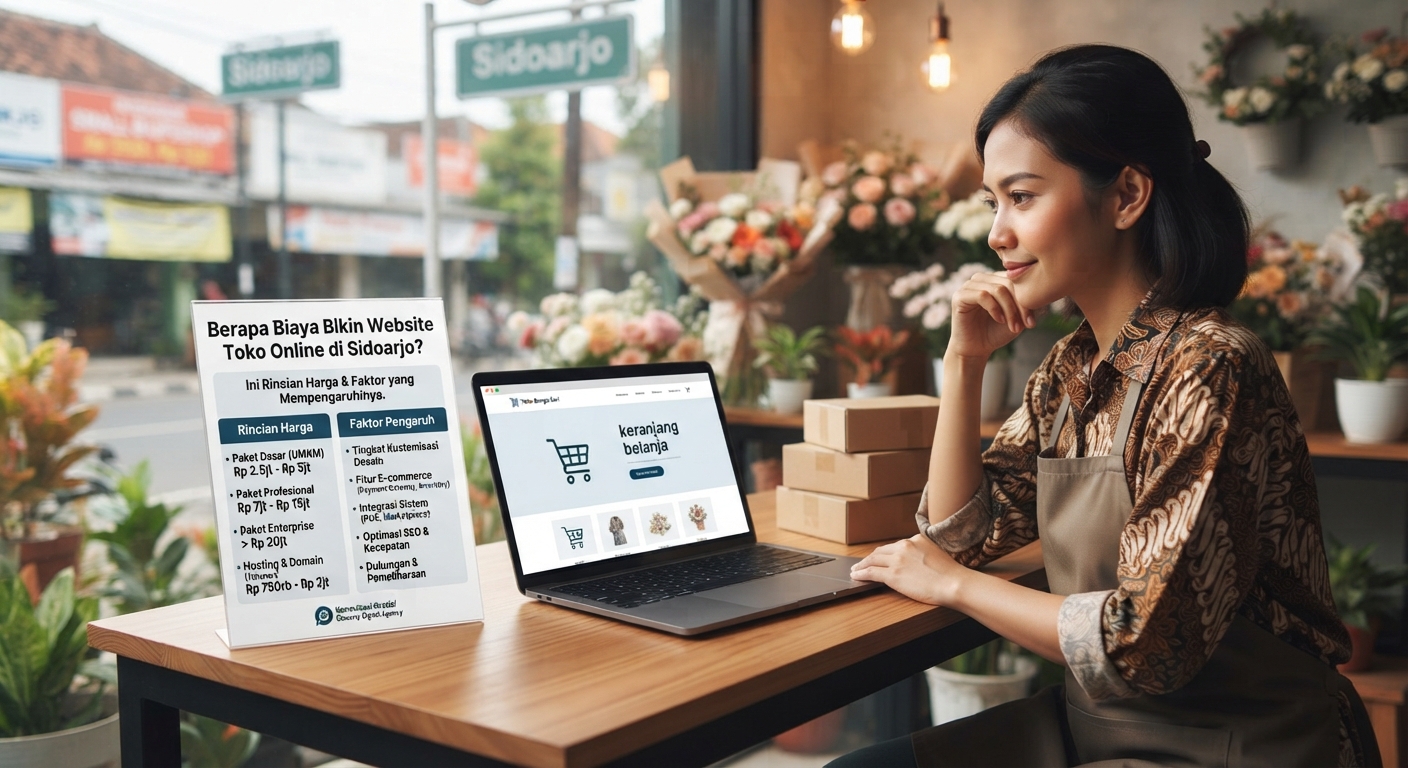 Berapa Biaya Bikin Website Toko Online di Sidoarjo? Ini Rincian Harga & Faktor yang Mempengaruhinya
